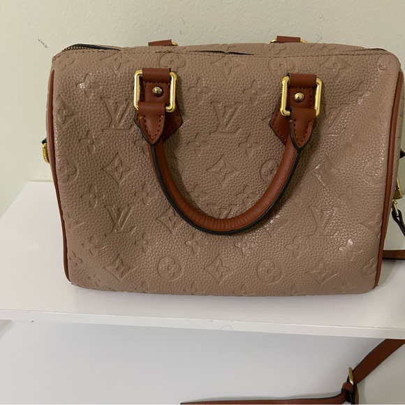 Fashion Designer Inspired Brown Beige Tan Handbag - Picture 5 of 13